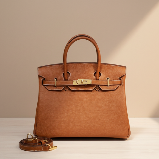 Elegant Leather Handbag – Classic Luxury & Functionality