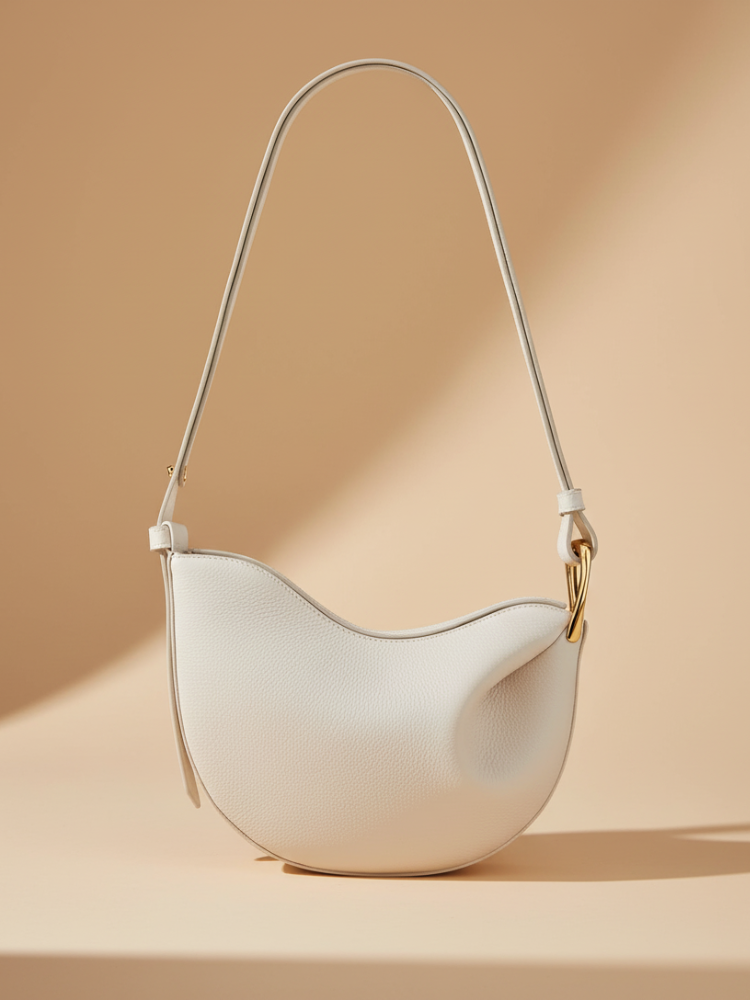 Graceful Leather Shoulder Bag – Modern Elegance & Functionality