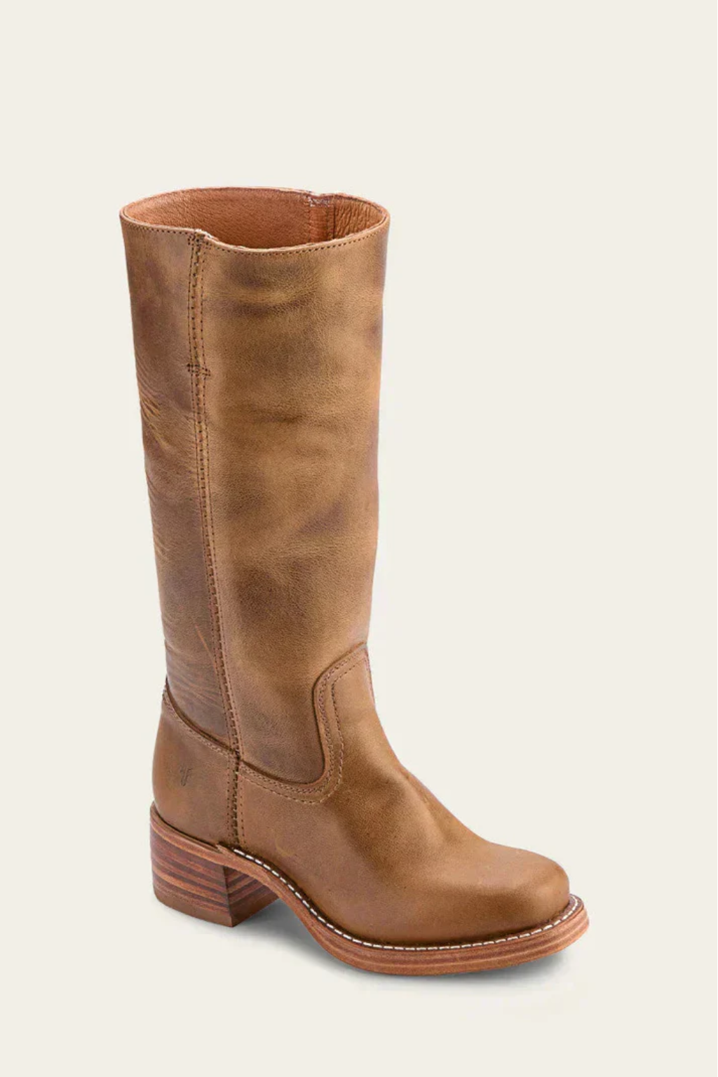 Classic Knee High Leather Boots – Structured Sole and Slim Fit Design