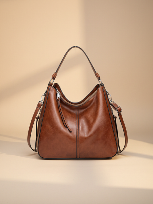 Classic Leather Shoulder Bag – Timeless Style for Work & Everyday