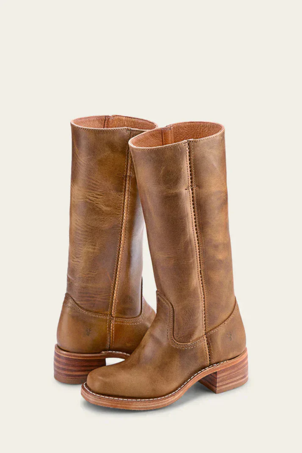 Classic Knee High Leather Boots – Structured Sole and Slim Fit Design