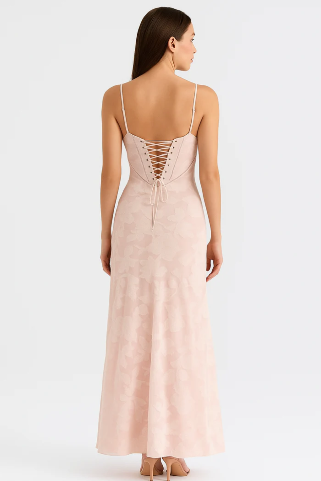 Elegant Spaghetti Strap Maxi Dress – Timeless Evening and Wedding Guest Style