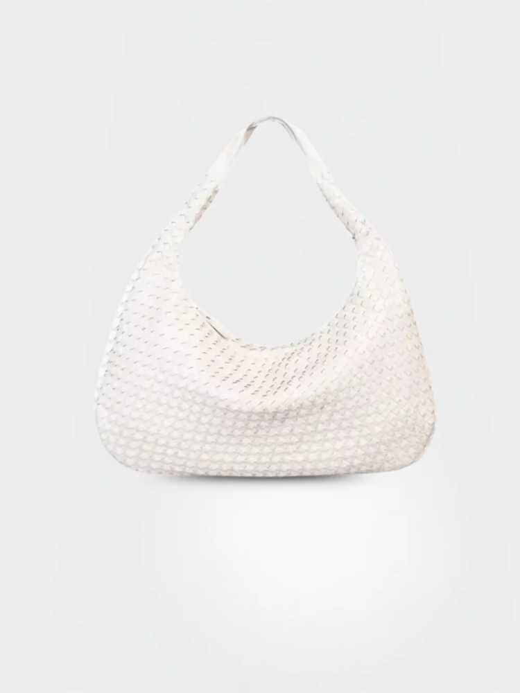 Woven Leather Shoulder Bag – Elegant & Versatile for Everyday