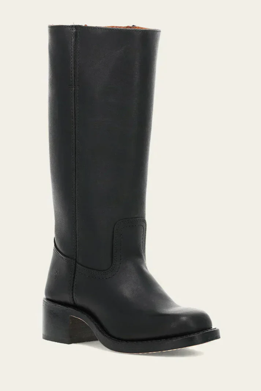 Classic Knee High Leather Boots – Structured Sole and Slim Fit Design