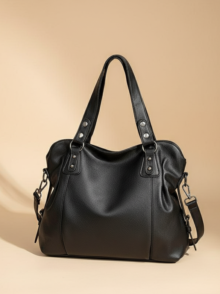Large Leather Shoulder Bag – Elegant & Functional Everyday Style