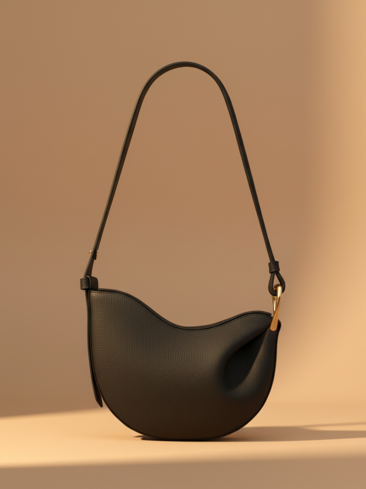 Graceful Leather Shoulder Bag – Modern Elegance & Functionality