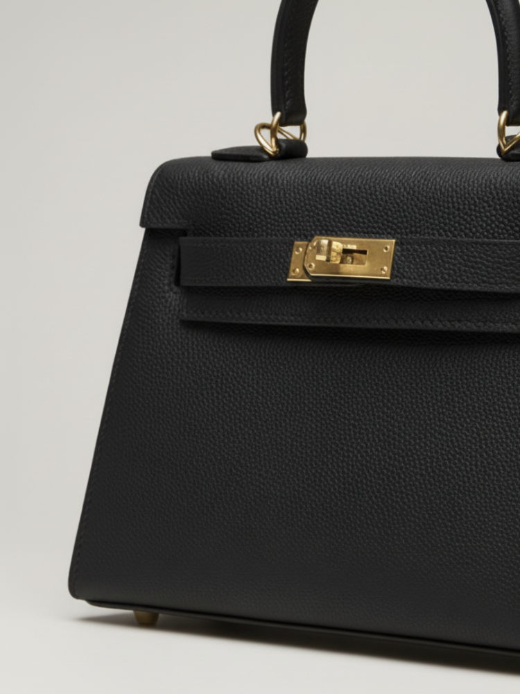 Elegant Leather Handbag – Classic Luxury & Functionality