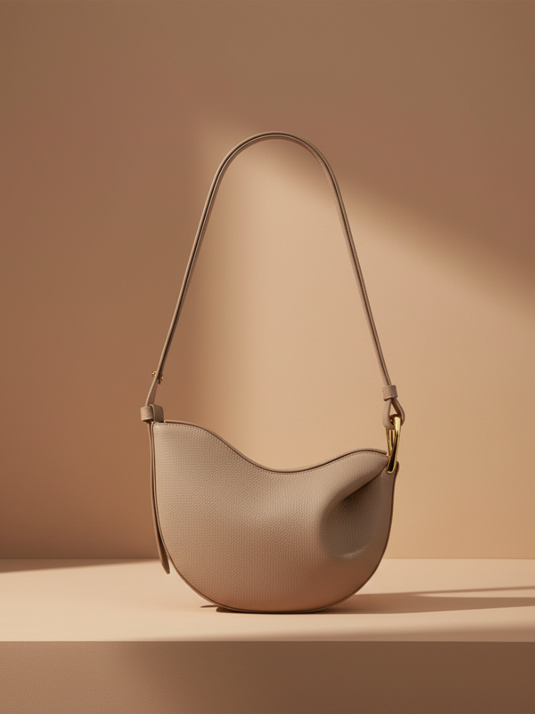 Graceful Leather Shoulder Bag – Modern Elegance & Functionality